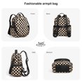 thumbnail image 2 of Conjunto Mochila Mini Monedero 2PCS A Cuadros para Niñas () Blanco, 2 of 9