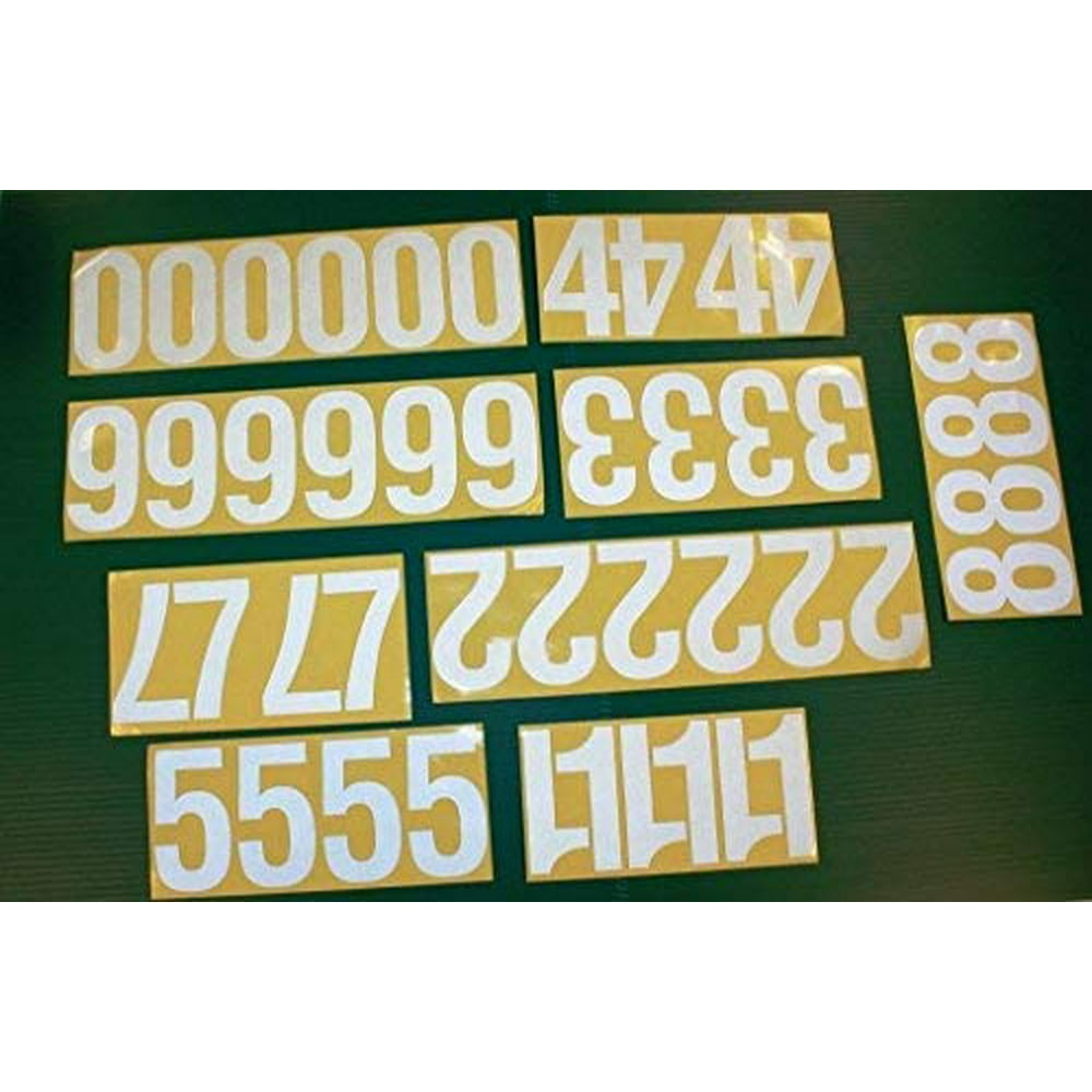 Address America Brilliant White 44 Super Reflective 4" Numbers Peel