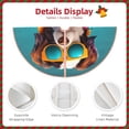 thumbnail image 3 of Sikiie Colorful Sunglasses Dog Christmas Tree Skirt, Christmas Tree Decorations, Christmas Decor, Tree Mat Decoration(30-48IN)-48", 3 of 6