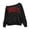 A-Black375, variant on JAJAHO Brooklyn Shirt Girls Off The Shoulder Sweatshirt Sizes 3-14 Kids Asymmetrical Long Sleeve Street Pullover Tops
