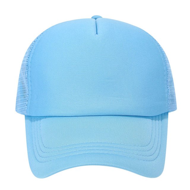 Sombrero para el sol de color a juego, sombrero de trabajo para camión, sombrero de voluntario, sombrero de red con esponja y lengua de pato
