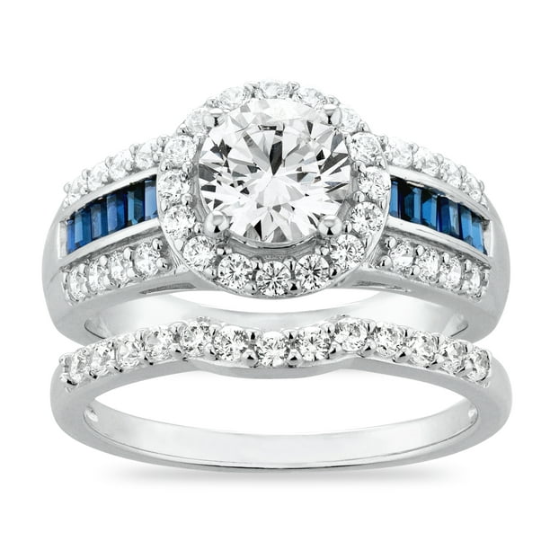Brilliance Fine Jewelry - Sterling Silver Simulated Diamond with ...