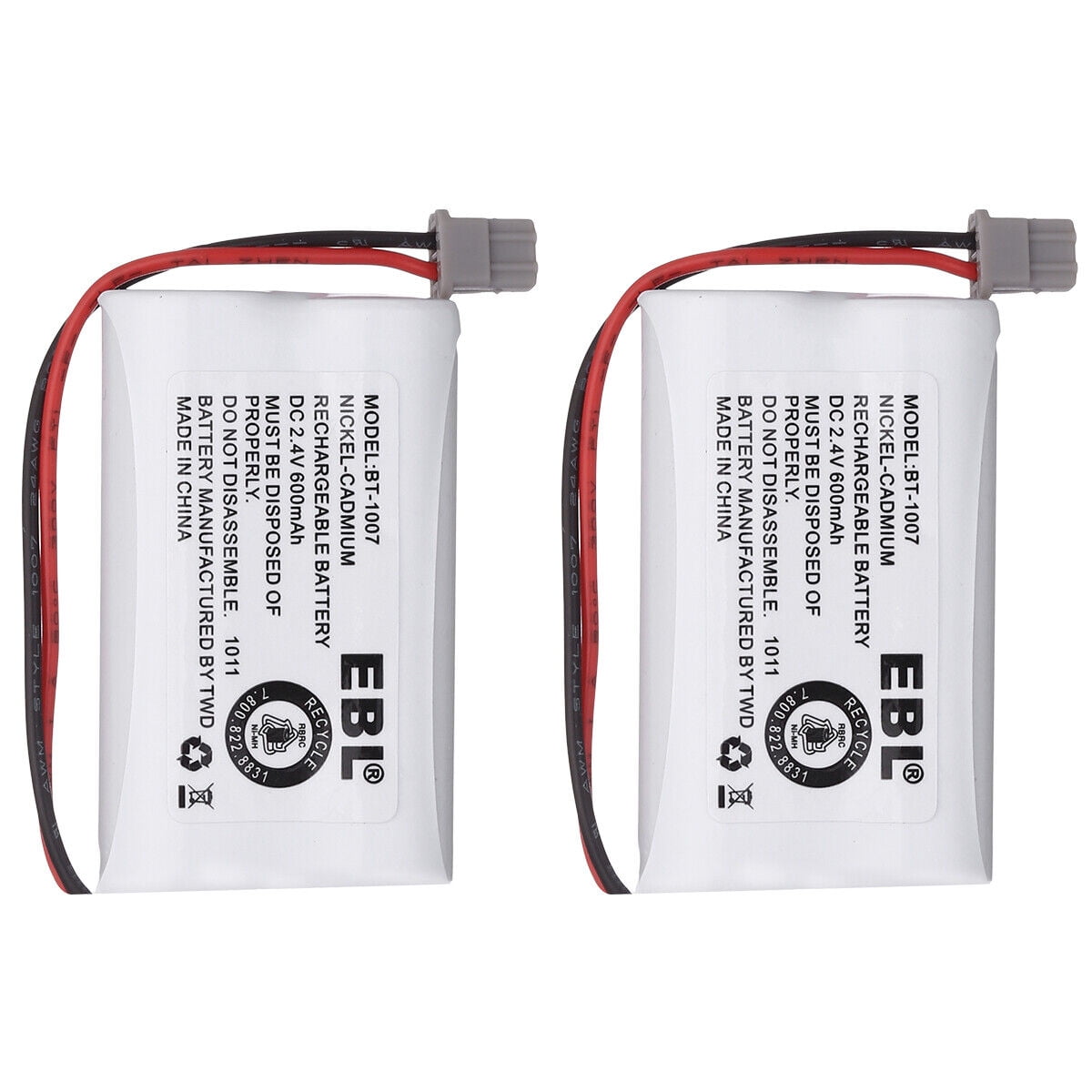 2x BT1007 Cordless Phone Rechargeable Battery For Uniden BT1015