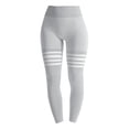 thumbnail image 6 of Gray Sweatpants Women's Striped Outdoor Leggings High Waisted Hip Yoga Running Pants Fashion Clothing, 6 of 6