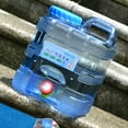 thumbnail image 2 of Cubo de agua pura para PC, contenedor de almacenamiento de agua, tanque de agua para exteriores, barril de agua portátil de gran capacidad para acampar, picnic, viajes en coche, 10 l, 2 of 5