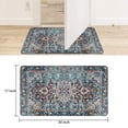 thumbnail image 6 of Boho Blue Vintage Country Patterned Carpet Welcome Doormat for Indoor/Outdoor Entrance Boho Blue Vintage Country Patterned Carpet Decoration Door Mat Kitchen Door Mat Bedroom Doormat 17x30 Inch, 6 of 6