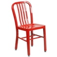 thumbnail image 1 of Bowery Hill Chaise de Salle à Manger en Métal pour Intérieur-Extérieur, Rouge, 1 of 7