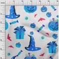 thumbnail image 3 of oneOone Viscose Chiffon Blue Fabric Halloween Fabric For Sewing Printed Craft Fabric By The Yard 42 Inch Wide, 3 of 4