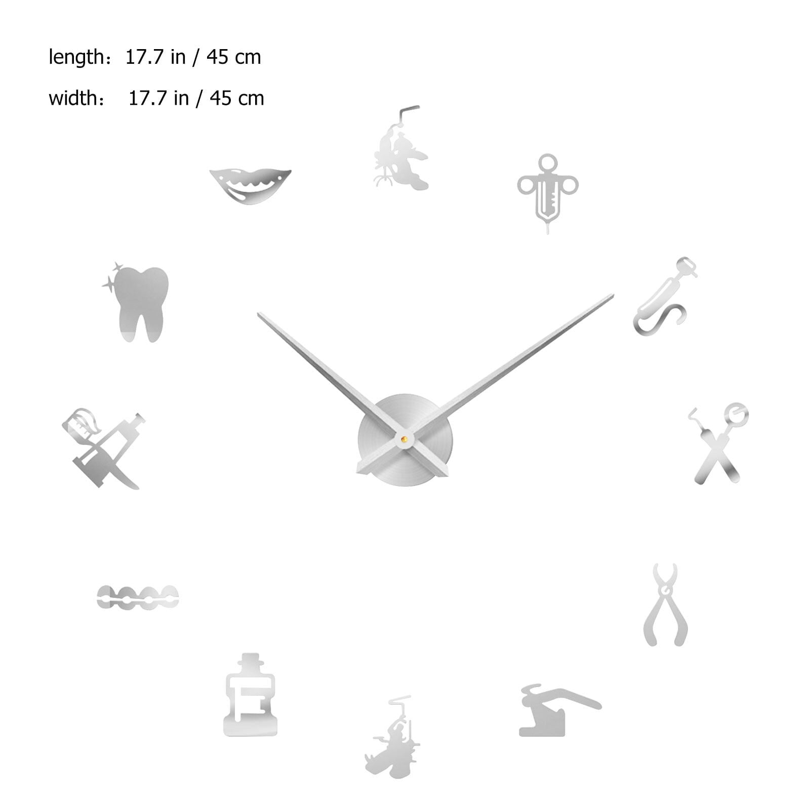 Modern Hanging Clock DIY Wall Clock Office Wall Decor Clock