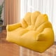 thumbnail image 1 of Loveseat - Puf Creativo De Lino Y Algodón Suave Para Sala De Juegos, Dormitorio, Color Amarillo, 1 of 8