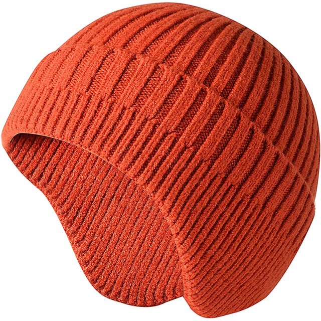 LinYooLi Women Beanie Winter Warm Knit Hats with Ear Flap Knitted Skull Cap Cold Weather