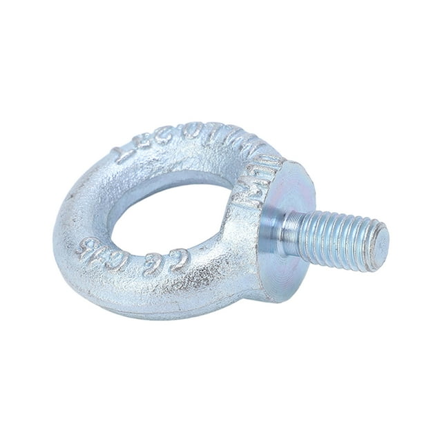 Machinery Shoulder Eye Bolt, 5PCS Lifting Shoulder Eye Bolt Male Thread Lifting Ring Machinery Fastener for Industrial Electroplating White, Tools