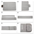 thumbnail image 5 of Unique Bargains Picnic Blanket Waterproof Beach Mat Lightweight with Handle Brown White, 5 of 7
