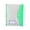 Green, variant on Expandable Poly Binder Pocket, Letter Size, 11 Holes Punched, Index Dividers Pocket Folders Plastic Envelopes Clear Document Folders for Ring Binder