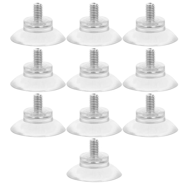 10 Uds. Ventosas con tornillos M6, tuerca, ventosa de plástico, ventosa de Pvc transparente, soporte de gancho de succión para ventana, coche, tela de sombra de vidrio, puerta de pared de baño
