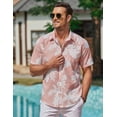 thumbnail image 2 of COOFANDY Mens Tropical Shirts Short Sleeve Hawaiian Print Shirts Vacation Beachwear, 2 of 6