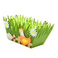 thumbnail image 1 of GROWTH TANK Easter Basket Non-Woven Storage Candies Egg Reusable for Kitchen Grass, 1 of 9