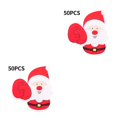 thumbnail image 3 of Naiovety 50 unids/lote de tarjetas de piruleta de papel de Papá Noel, invitaciones DIY, piruleta, paquete de regalo, decoración, regalos de Navidad, Papá Noel 2piezas Naiovety CBP146688, 3 of 6