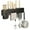 Black1, variant on YaoZQ Wall Mount Kitchen Utensil Holder, 40cm Hanging Utensil Rack with 7 Sliding Hooks, Grey Carbon Steel Rail Organizer, No Drill Under Cabinet Hooks for Kitchen Bathroom