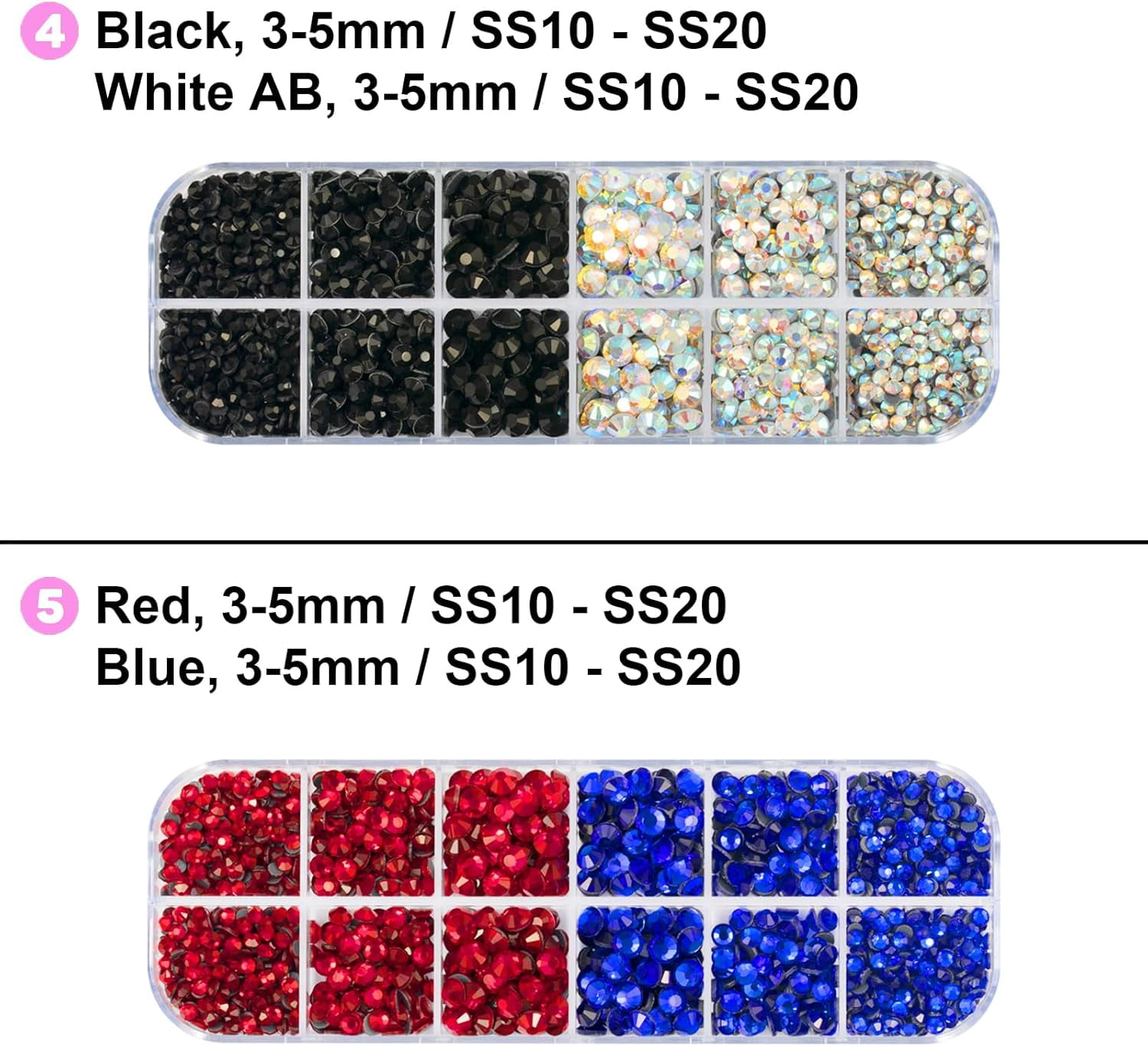 Hotfix Applicator Tool with 8600 Pcs Rhinestones for Blinging Clothes, Fabric, Clothing, Leather, Hot Fix Bedazzler Kit with 6 Tips, Stand, Manual, Case, Glove, Stencils, Tray, Tweezers, Gem Picker