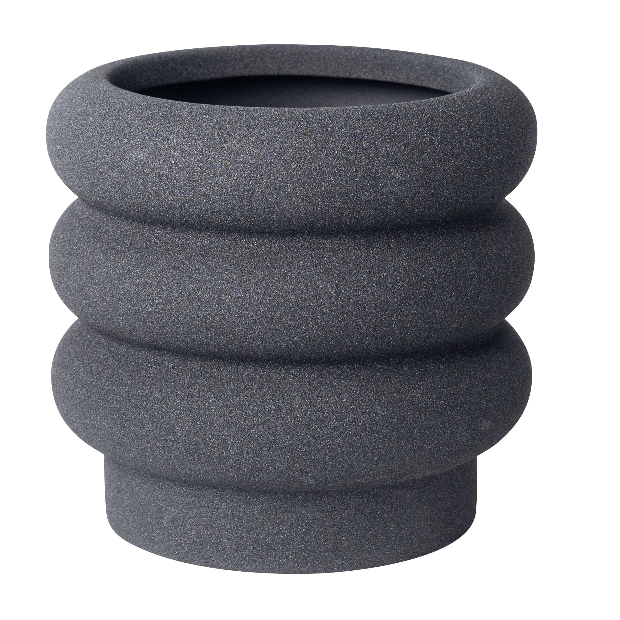 Better Homes and  Gardens Chinooke  Matte Black Bubble  Planter
