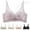 Purple, variant on Bras for Women Push-Up Full Coverage Comfort Supportive Bra Thin Solid Color Underwire Gathered French Lace Front Button Bra