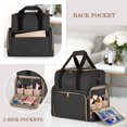 thumbnail image 4 of Bolsa de maquillaje LUXJA Large Travel con 3 fundas extraíbles de nailon negro, 4 of 8