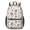 Baseballs and Snacks White Pattern, variant on Baseballs and Snacks White Pattern 17" Waterproof Oxford School Backpacks for Teens, S-Shape Padded Straps, for School, Travel, Hiking, Camping
