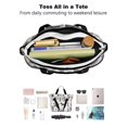 thumbnail image 4 of Tote Bag for Women - Schnauzer Dogs Shoulder Bag - Large Utility Work Duffle Bag with Zipper Handbag for Travel, Work, Sprots, 4 of 5