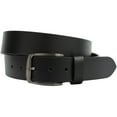 thumbnail image 6 of Millennial Leather Belt by Nickel Zero® - Nickel Free Belt Buckle with 1.5 Inch Full Grain Leather Strap and Silver Toned Slightly Curved Hypoallergenic Buckle, 6 of 8