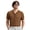 Coffee, variant on Mens Old Money Knitted Shirts Short Sleeve Cardigan Button Down Polo
