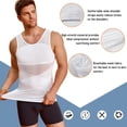 thumbnail image 2 of SMZ Men's Compression Shirt for Body Shaper Slimming Vest Tight Tummy Underwear Tank Top Shaper Ttank Men, 2 of 6