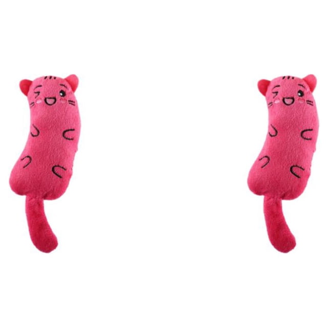 Juguetes para gatos Methold de felpa Rosa roja 10.5X5.5X3.5CM 2Conjunto