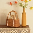 thumbnail image 2 of para mujer, de mimbre natural tejido , paja retro Rectángulo Zulema Bolso de paja, 2 of 8