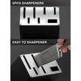 thumbnail image 2 of FOHERE 14-Piece Knife Block Set with 5 x Sharpeners, Unique Waved Pattern & Non Slip Stainless Steel Knife Handle, 2 of 9