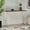 Natural, variant on Silver - finished Stainless Steel Frame Console Table for Contemporary Interiors