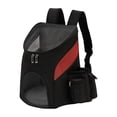 thumbnail image 1 of Mochila para mascotas con ventana transparente y doble cremallera para perros y gatos, 1 of 8