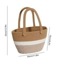 thumbnail image 3 of Woven Straw Beach Tote Bag for Women-Summer Shoulder Handbag,Gray/Brown Polyester,12.9x11.8x6.2in,Lightweight Travel Shopping Bag, 3 of 6