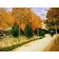 thumbnail image 2 of Van gogh, Vincent 32x25 Gold Ornate Wood Framed with Double Matting Museum Art Print Titled - Garden in Autumn, 2 of 4