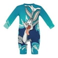 thumbnail image 5 of Looney Tunes Bugs Bunny Baby Long Sleeve Footless, Infant Playsuit Romper Jumpsuits for Boys Girls, 5 of 8