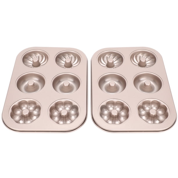 Molde para pasteles de acero al carbono, molde para pasteles antiadherente de 2 piezas, fácil de limpiar para la cena familiar Cocina diaria,Molde de pastel de acero al carbono DIY Molde de pastel de