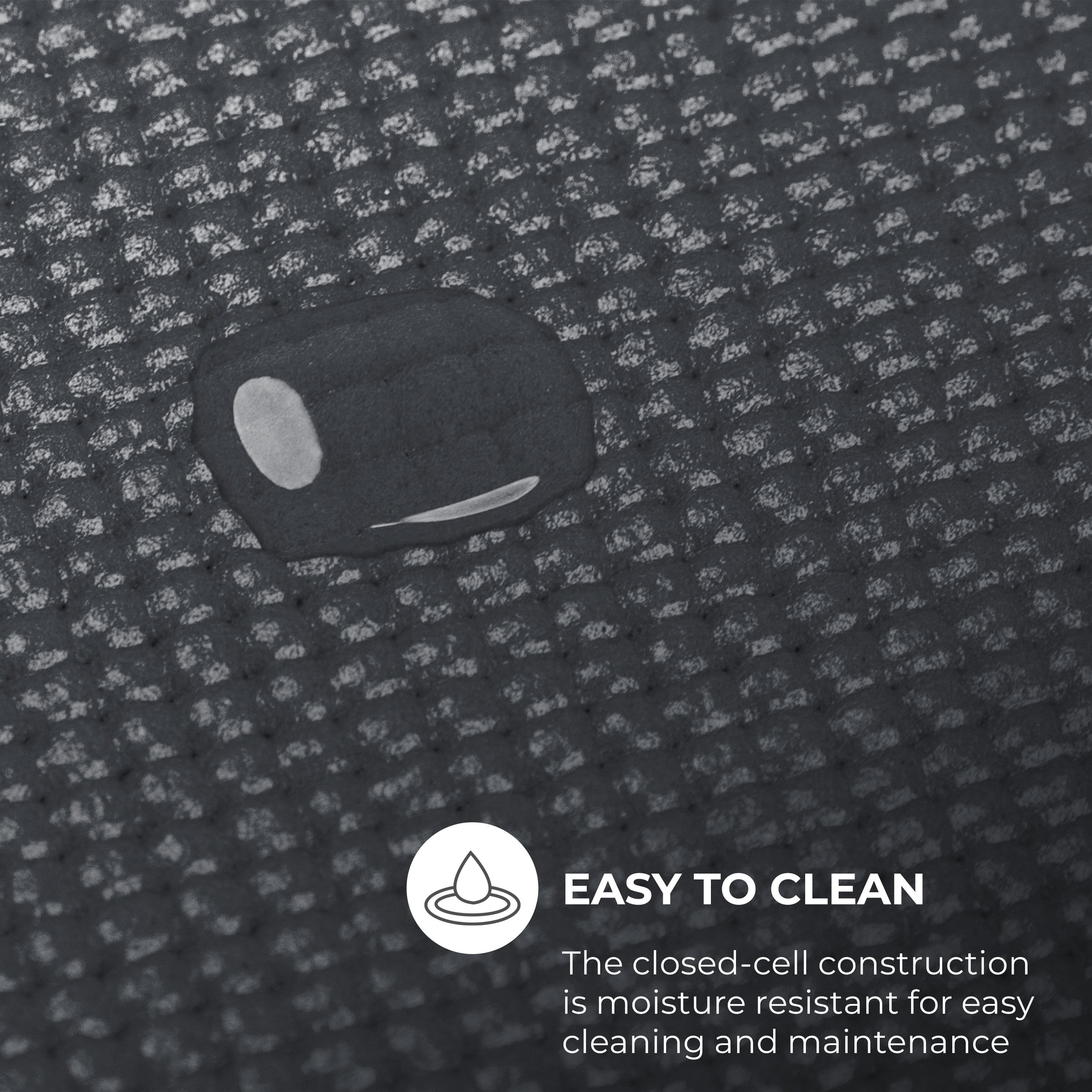 Ascend Thick Yoga Mat Roll (24"x 6mm x 50 ft) (Charcoal)