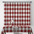 thumbnail image 3 of 60x84 Inch Checkered Farmhouse Linen Table Cloth Rectangle Buffalo Plaid Christmas Durable Tablecloth Striped Stain Resistant Table Cover for Dining Room Festival Party Table Decor, 3 of 7