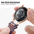 thumbnail image 3 of FL No Gap Braided Strap Compatible with Samsung Galaxy Watch 7 Band, Galaxy Watch 6 Band, 5/4/FE/Classic,20mm Elastic Nylon Sport Strap with One-Click Attachment, 3 of 9
