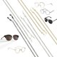 thumbnail image 4 of Cadena para gafas de 3 piezas para mujeres y hombres, cadena para gafas de sol, cadena para gafas de lectura de metal antideslizante, correa para gafas, 4 of 5
