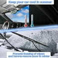 thumbnail image 3 of For 2020-2023 Corvette C8: 1-Piece Windshield Sun Shade & Snow Cover - Compatible, Silver | Premium Protection,   Keep Your Car Cool in Summer, Snow-free in Winter, 3 of 7
