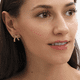 thumbnail image 4 of Aretes de Oro 14k LuckyLy para Mujer con Zirconia Cúbica Moños Coquette Modelo Linda Unitalla, 4 of 6