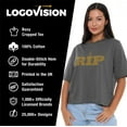 thumbnail image 4 of Yellowstone Y Rip Women's Boxy Cropped T-Shirt Casual Graphic Tee, 4 of 6
