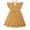 27Yellow45, variant on Rggeeun Kids Girls Toddler Solid Color Fly Sleeves Lace Princess Girls Dress Cloths Birthday Casual O-Neck Sundress
