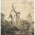 thumbnail image 3 of Domenico Quaglio 20x21 Black Modern Framed Museum Art Print Titled - Burg, 3 of 5
